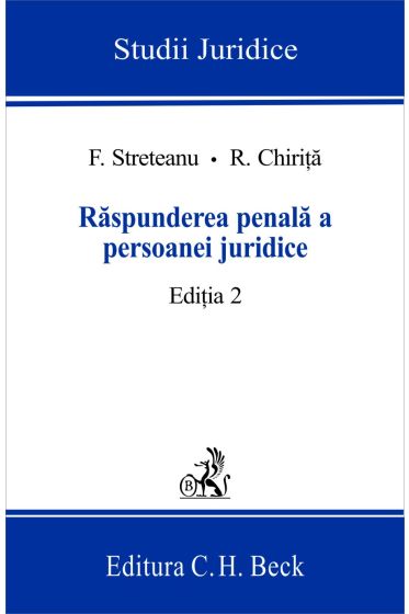 Raspunderea penala a persoanei juridice. Ed. a II-a