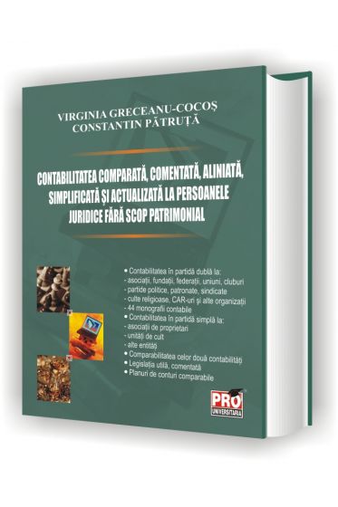 Contabilitatea comparata, comentata, aliniata, simplificata si actualizata la persoanele juridice fara scop patrimonial