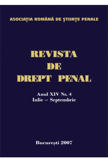 Revista de drept penal nr. 4/2007