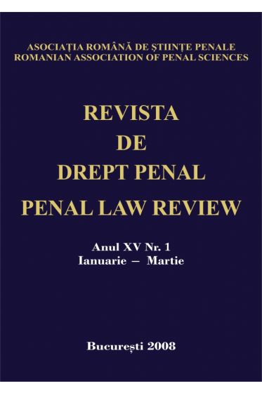 Revista de drept penal nr. 1/2008