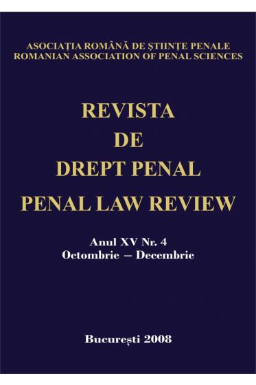 Revista de drept penal nr. 4/2008