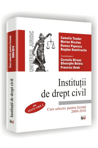 Institutii de drept civil - Curs selectiv pentru licenta 2009/2010