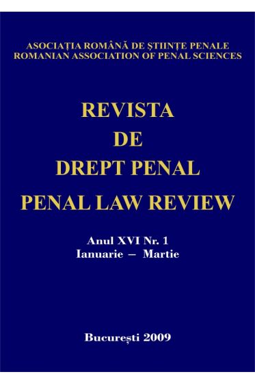 Revista de drept penal nr. 1/2009