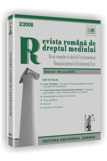 Revista romana de dreptul mediului nr. 2/2008