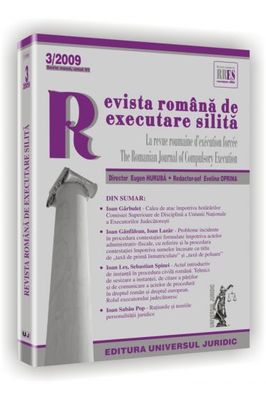 Revista romana de executare silita nr. 3/2009 - Serie noua, anul VI