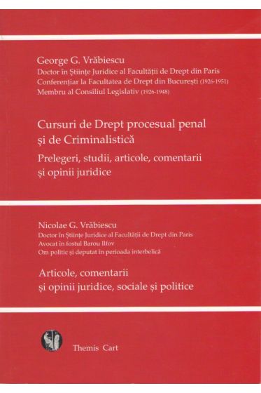 Cursuri de Drept Procesual Penal si de Criminalistica