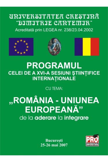 Programul celei de a XVI-a Sesiuni Stiintifice Internationale -