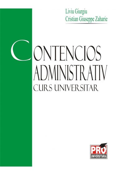 Contencios administrativ - Curs universitar
