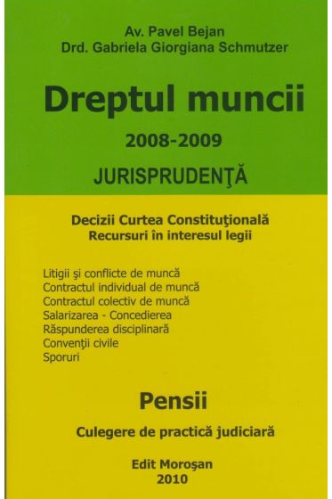 Dreptul muncii.Jurisprudenta.2008-2009