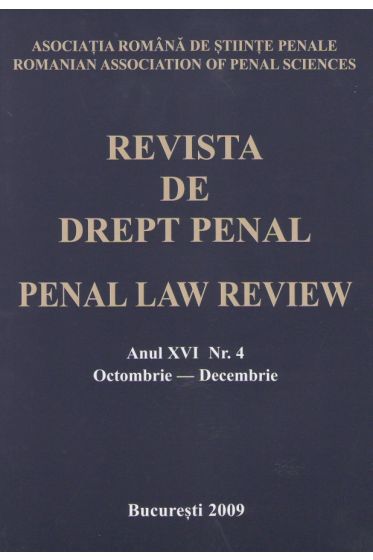 Revista de drept penal nr. 4/2009