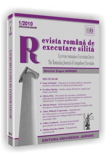 Revista romana de executare silita nr. 1/2010 - Serie noua, anul VII