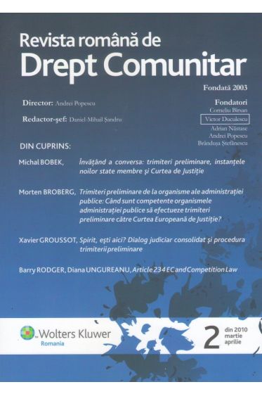 Revista romana de drept comunitar nr. 2/2010