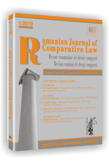 Romanian Journal of Comparative Law nr. 1/2010