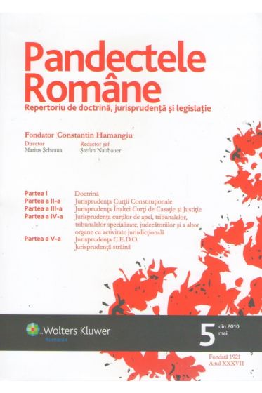 Pandectele romane nr. 5/2010