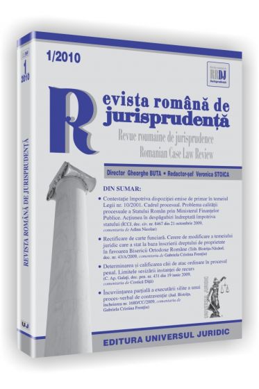 Revista romana de jurisprudenta nr. 1/2010