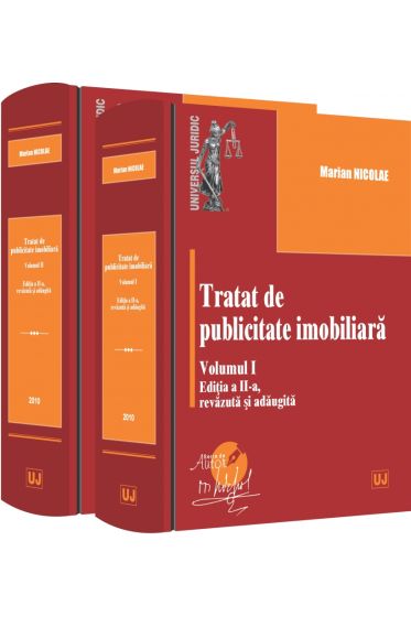 Tratat de publicitate imobiliara. Vol. I si Vol. II, editia a II-a revazuta si adaugita