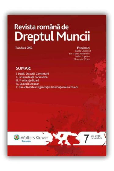 Revista Romana de Dreptul Muncii nr. 7/2010