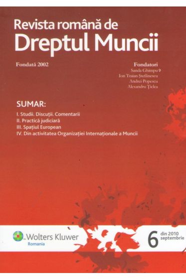 Revista romana de dreptul muncii nr. 6/2010