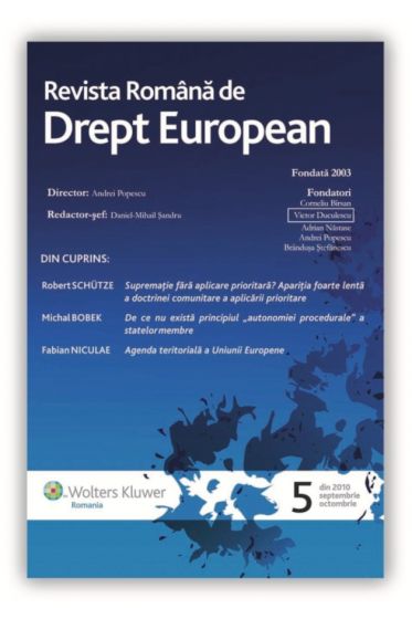 Revista Romana de Drept European nr. 5/2010