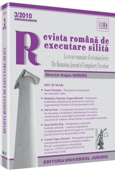 Revista romana de executare silita nr. 3/2010 - Serie noua, anul VII