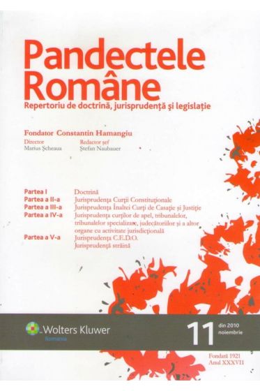 Pandectele Romane nr. 11/2010