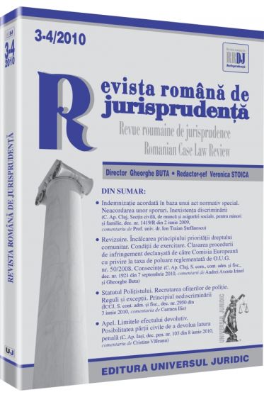 Revista romana de jurisprudenta nr. 3-4/2010
