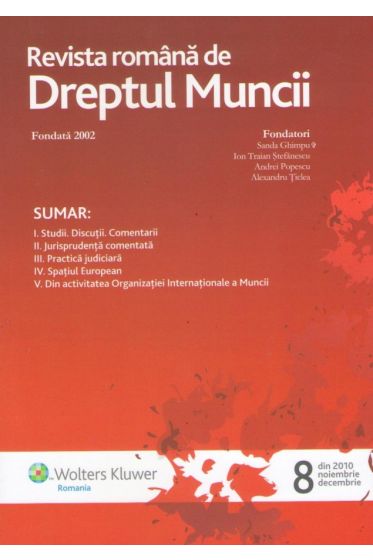 Revista romana de dreptul muncii nr. 8/2010