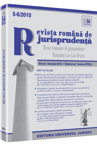 Revista romana de jurisprudenta nr. 5-6/2010