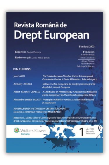 Revista Romana de Drept European nr. 1/2011