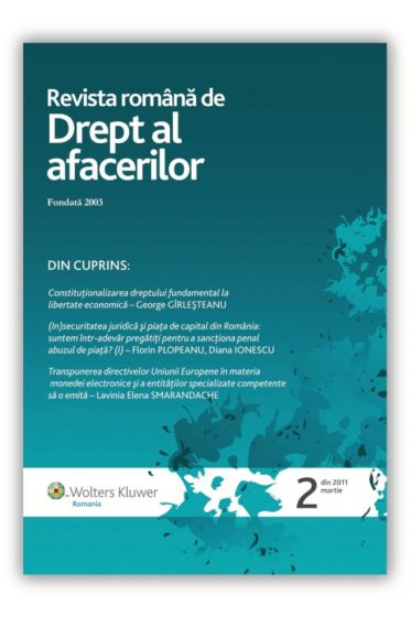 Revista Romana de Drept al Afacerilor nr. 2/2011