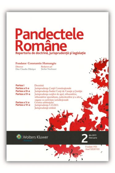 Pandectele Romane nr. 2/2011