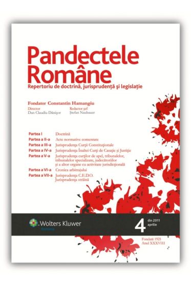Pandectele Romane nr. 4/2011