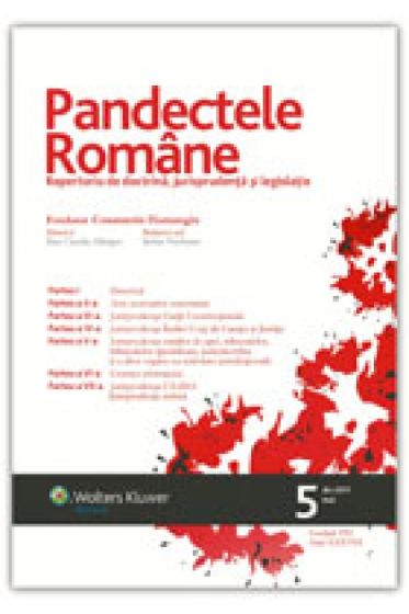 Pandectele Romane nr. 5/2011
