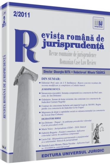 Revista romana de jurisprudenta nr. 2/2011