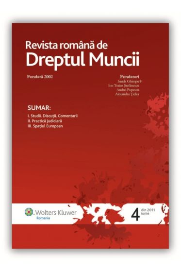 Revista Romana de Dreptul Muncii nr. 4/2011