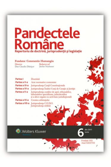 Pandectele Romane nr. 6/2011