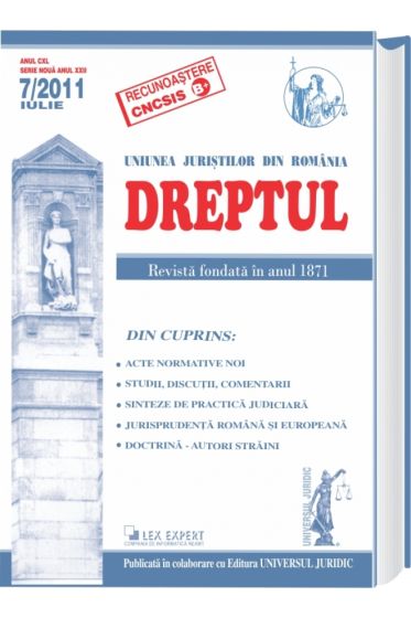Revista Dreptul nr. 7/2011