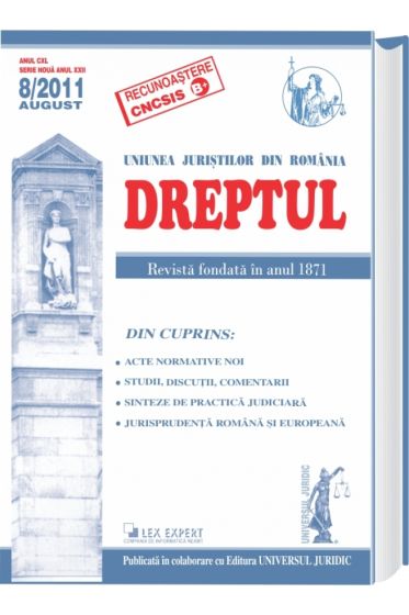 Revista Dreptul nr. 8/2011