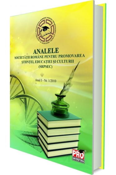Analele societatii romane pentru promovarea stiintei, educatiei si culturii. Vol. I - nr. 1/2010