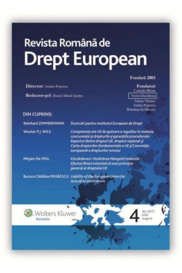 Revista Romana de Drept European nr. 4/2011