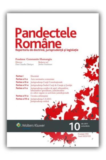 Pandectele Romane nr. 10/2011