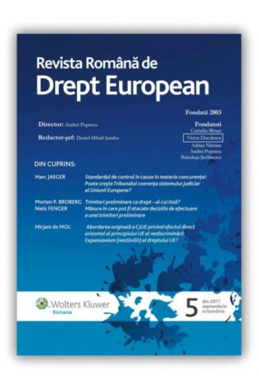 Revista Romana de Drept European nr. 5/2011