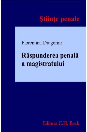 Raspunderea penala a magistratului