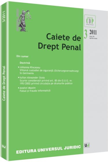 Caiete de Drept Penal nr. 3/2011