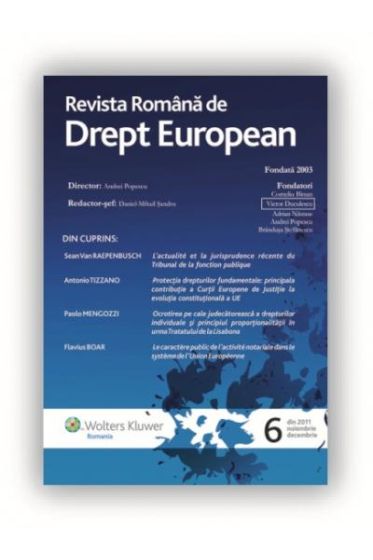 Revista Romana de Drept European nr. 6/2011