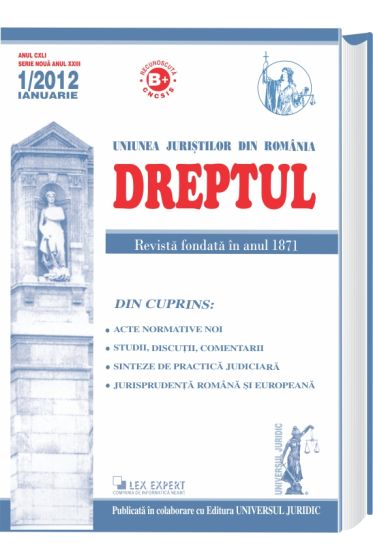 Revista Dreptul nr. 1/2012