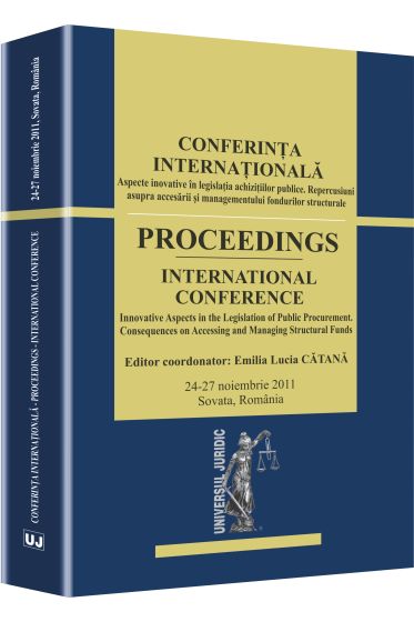 Conferinta internationala - Aspecte inovative in legislatia achizitiilor publice