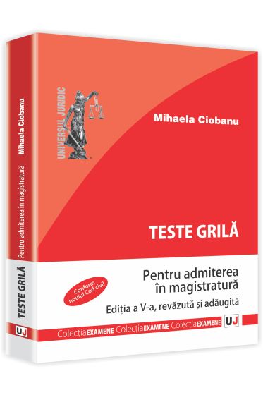 Teste grila pentru admiterea in magistratura