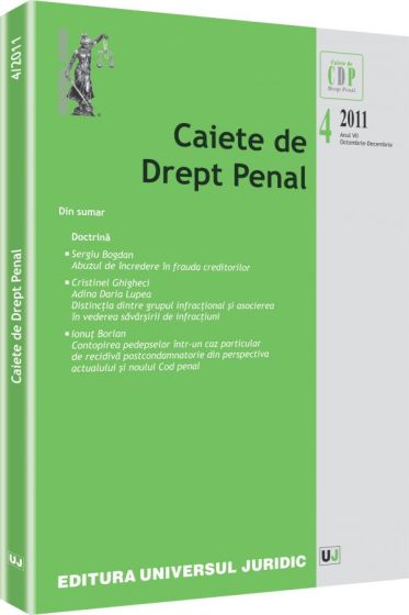Caiete de Drept Penal nr. 4/2011