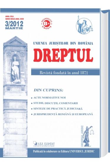 Revista Dreptul nr. 3/2012